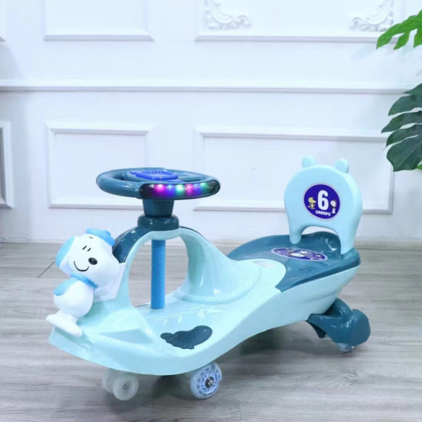Twister Toy Swing Cars Strongest & Smoothest for Kids with PU Wheels Blue